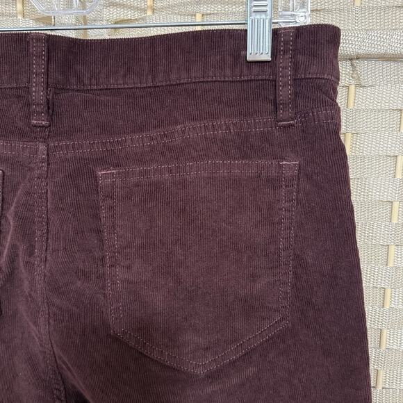 Garnet Hill Skinny Corduroy Jeans Women’s 8 Wine Brown Stretch 5 Pocket Pants - Picture 5 of 10